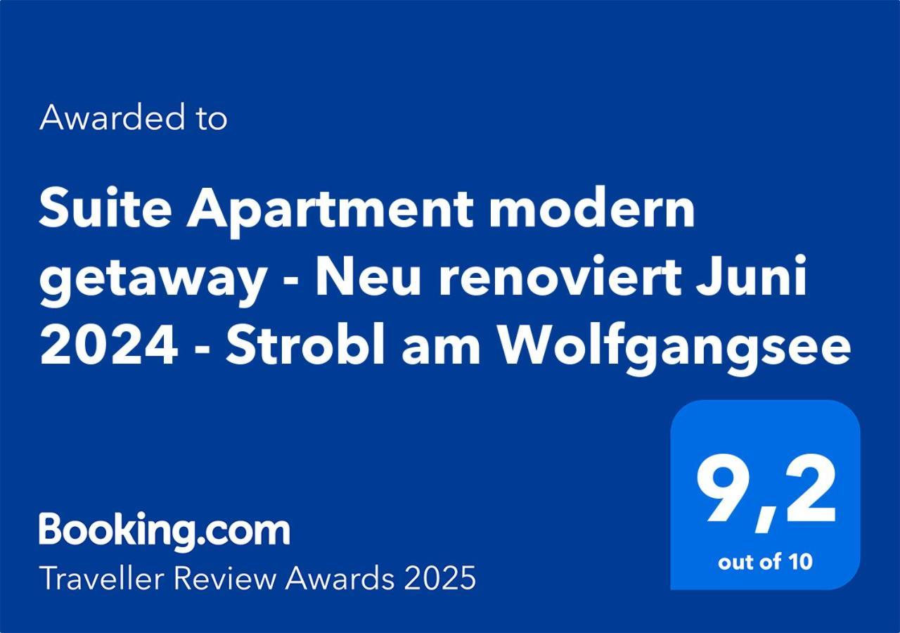 Suite Apartment Modern Getaway - Neu Renoviert - Strobl Am Wolfgangsee Dış mekan fotoğraf